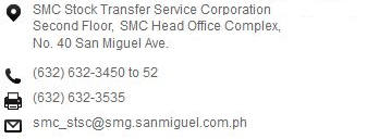 san miguel corp stock transfer